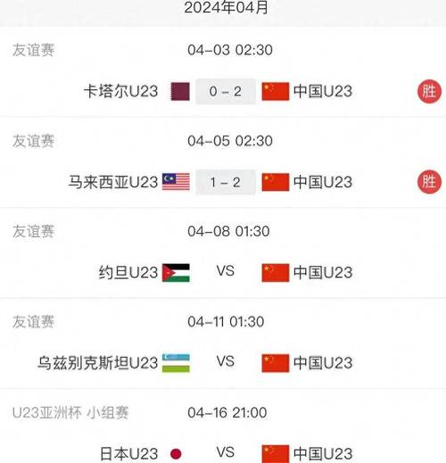 中国足球赛程直播